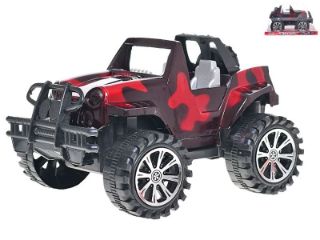 Obrázek z Auto terénní černo-červené 19cm na setrvačník v krabičce 